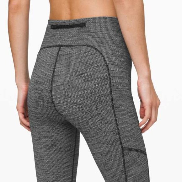 Lululemon Speed Up Tight 28" Size 4 Heathered Black Mid-Rise - Picture 1 of 7